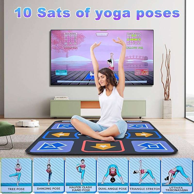 Damcoola Retro TV Game Console for Kids,Kids TV Games with Dance Mat,with 21 AR Gun Shooting Game, 200+ Dance mat Songs,100+ independently Developed Games, Plug and Play,Giftware for Boys & Girls - Image 4