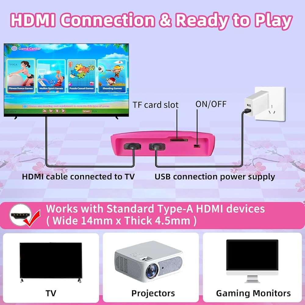 Damcoola Retro TV Game Console for Kids,Kids TV Games with Dance Mat,with 21 AR Gun Shooting Game, 200+ Dance mat Songs,100+ independently Developed Games, Plug and Play,Giftware for Boys & Girls - Image 7