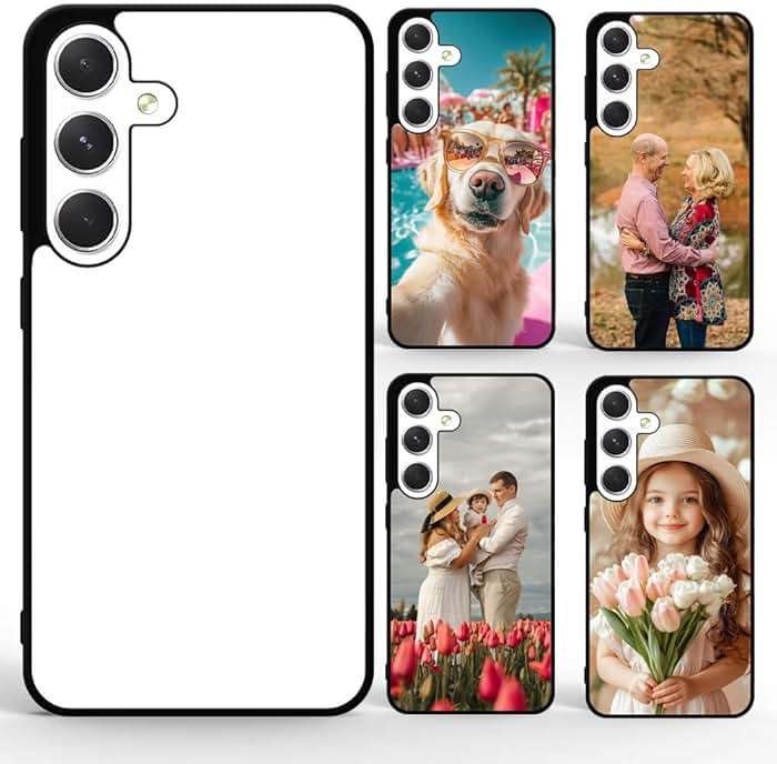 FOQENCCI Phone Case for Galaxy S25 Plus Sublimation Blank Case | 5 Piece,Soft TPU & Hard PC & Printable Blank Aluminum,DIY Custom Phone Cover - Image 1