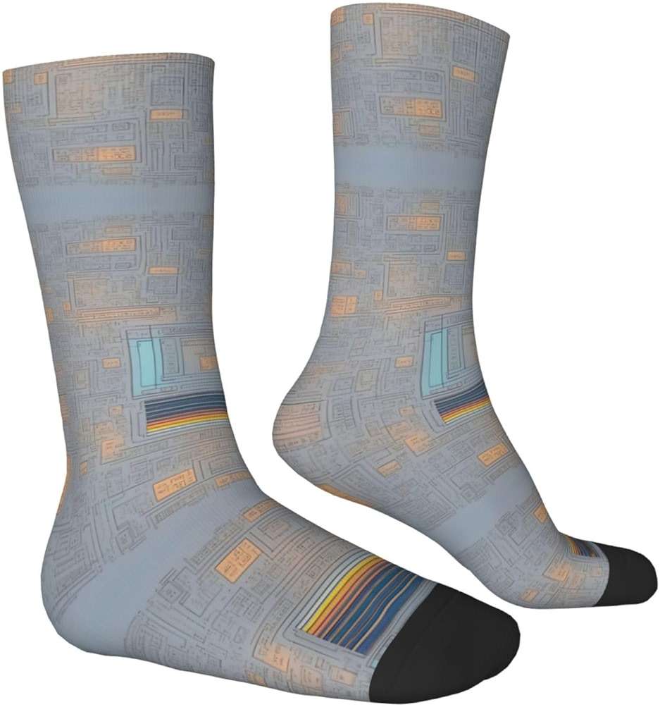 HDSKFNS Programming Code Print Adult Socks Fashion Casual Socks Ladies Calf Socks Funny Socks Socks For Men Women - Image 3