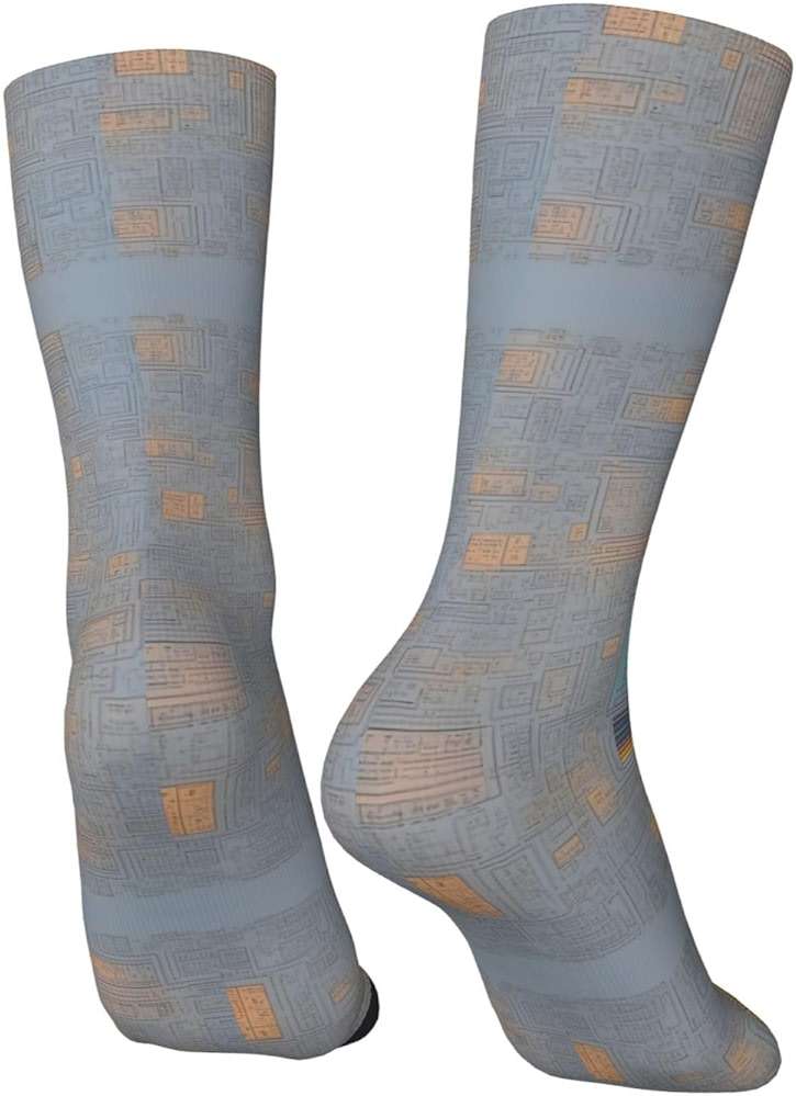 HDSKFNS Programming Code Print Adult Socks Fashion Casual Socks Ladies Calf Socks Funny Socks Socks For Men Women - Image 4