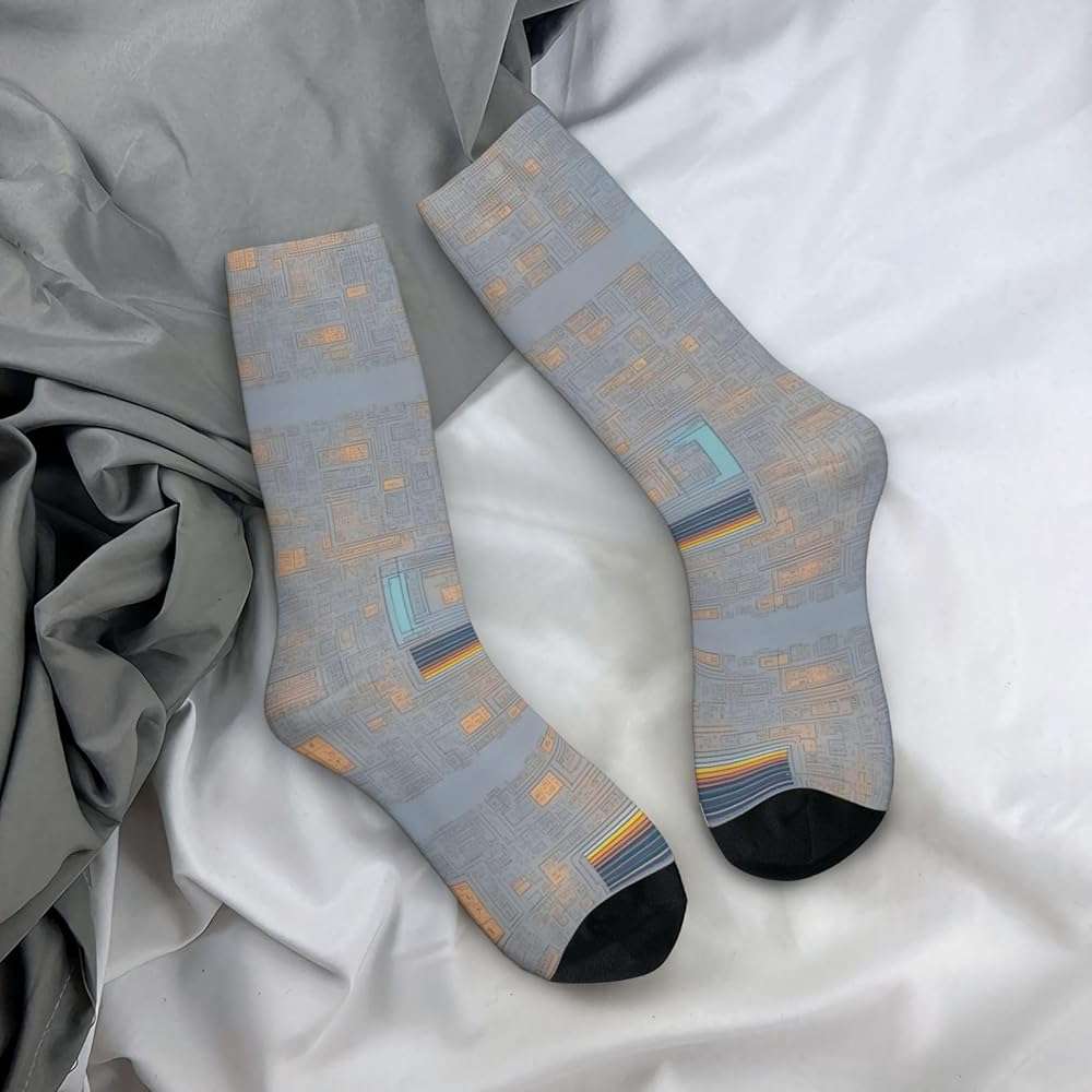 HDSKFNS Programming Code Print Adult Socks Fashion Casual Socks Ladies Calf Socks Funny Socks Socks For Men Women - Image 8