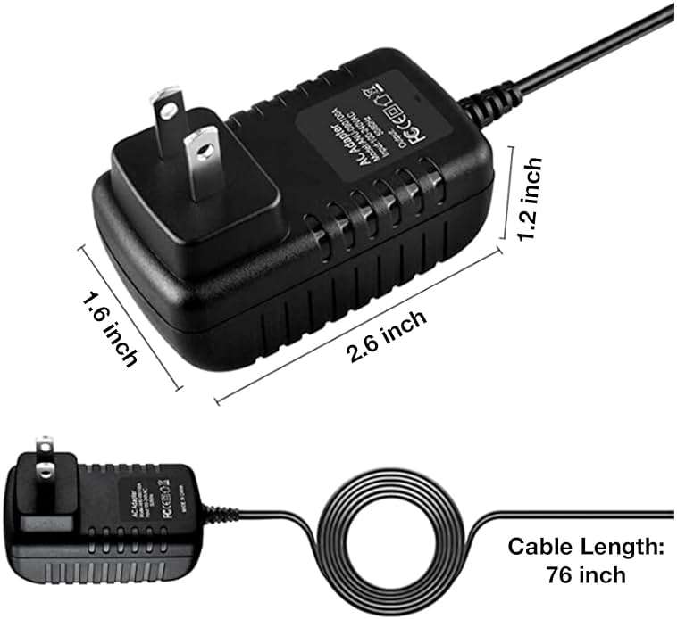 Onerbl AC-DC Adapter Replacement for Hyperice Vyper Go 31020 001-00 3102000100/ Vyper3 3 31100 00100 3110000100 High-Intensity Portable Vibrating Roller Liion 1A Power Supply Adapter Cord Cable - Image 3