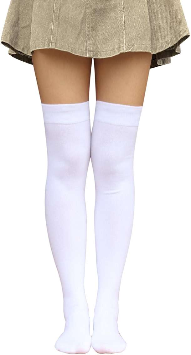 Bestjybt Women Thigh High Socks Cotton Warm Over the Knee Socks Long Knee High Boot Stockings Leg Warmer - Image 2