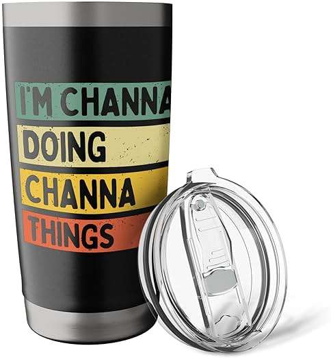I'm Channa Doing Channa Things Funny Personalized Quote Stainless Steel Insulated Tumbler - Image 6