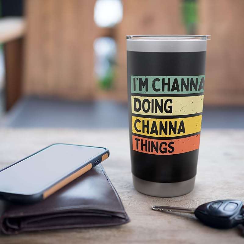 I'm Channa Doing Channa Things Funny Personalized Quote Stainless Steel Insulated Tumbler - Image 7