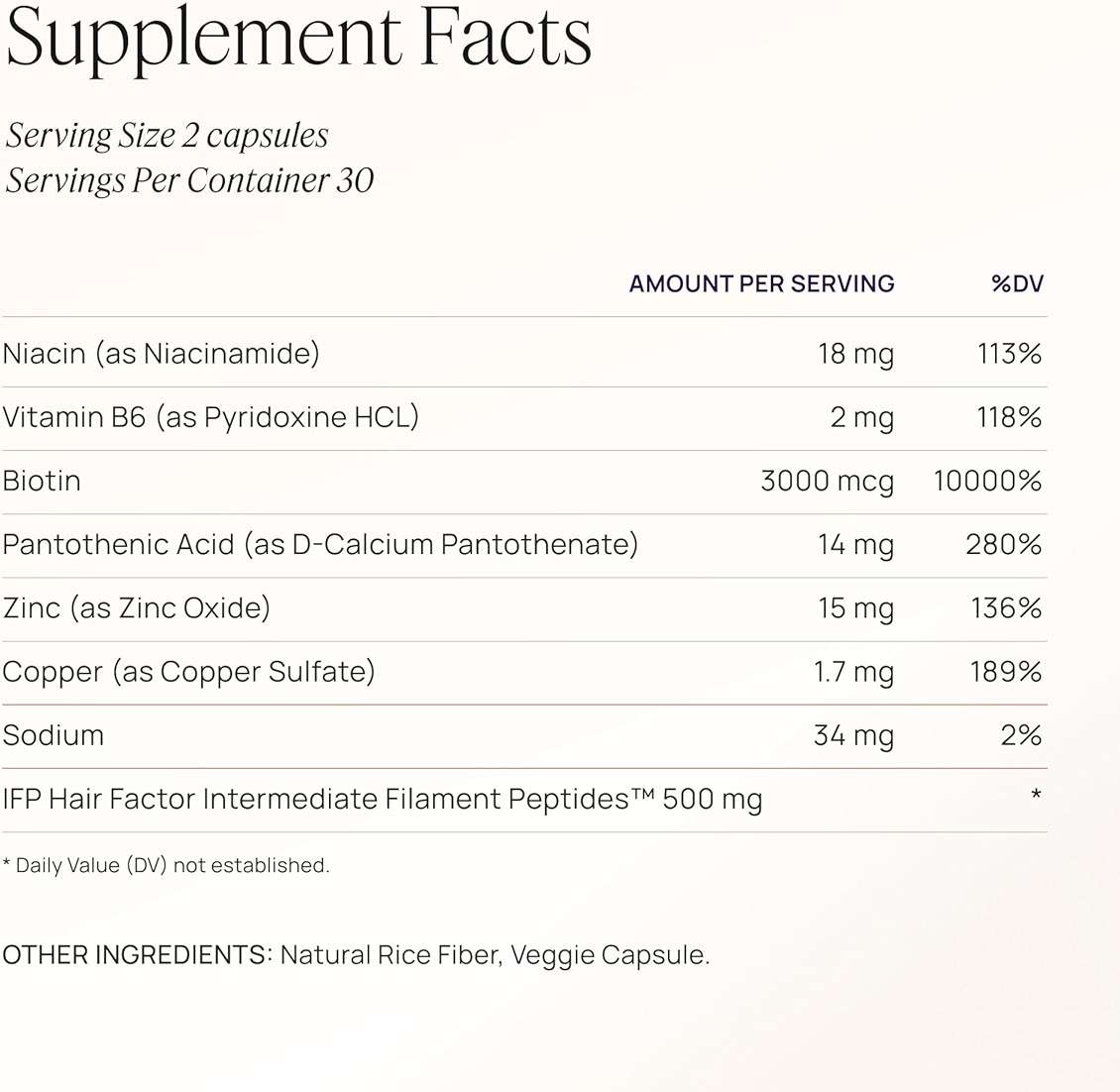 Women's Hair Growth Peptides, Doctor Recommended, Follicle Fortifying Biotechnology, Clinically Shown to Reduce Hair Loss - Image 2