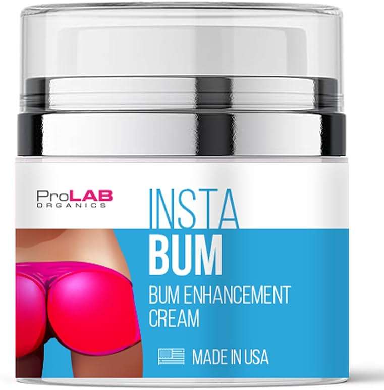 ProLab Organics InstaBum Butt Enhancement Cream – Butt Lift and Firming for a Bigger, Rounder, Perkier Bum – Brazilian Booty Growth Cream with Voluplus, Maca, Wild Yam, and Gotu Kola – Made in USA - Image 1