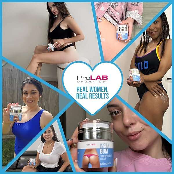 ProLab Organics InstaBum Butt Enhancement Cream – Butt Lift and Firming for a Bigger, Rounder, Perkier Bum – Brazilian Booty Growth Cream with Voluplus, Maca, Wild Yam, and Gotu Kola – Made in USA - Image 8