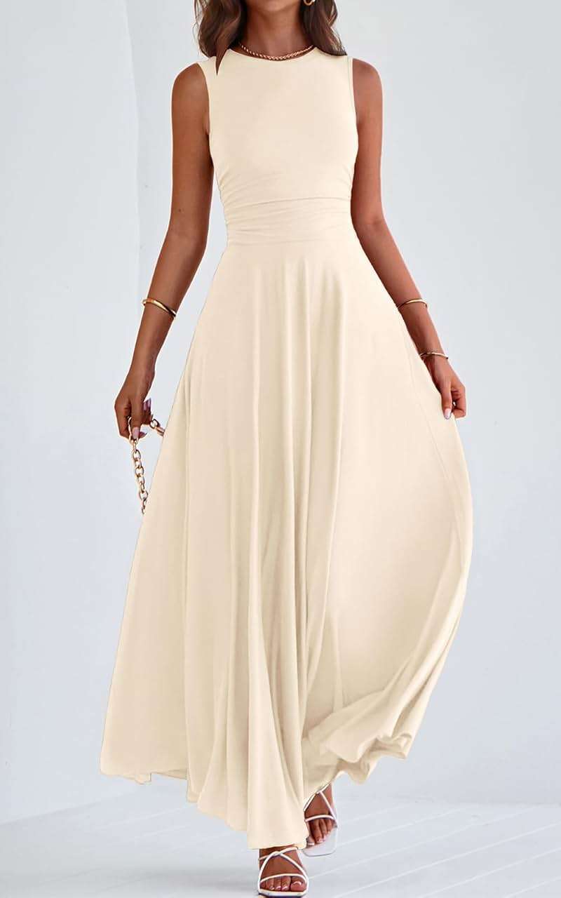 PRETTYGARDEN Womens Summer Dresses 2026 Casual Sleeveless Crewneck Aline Maxi Dress Stretch Tank Flowy Long Dresses - Image 7