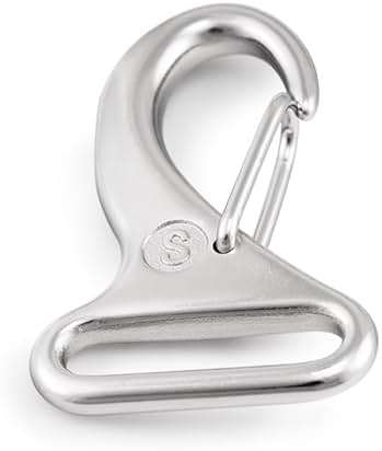 SHONAN Strap Hook 1 Inch, Stainless Steel Webbing Carabiner Clips for 1 Inch Flat Strap, Strap Buckles, Webbing Hardware - Image 4