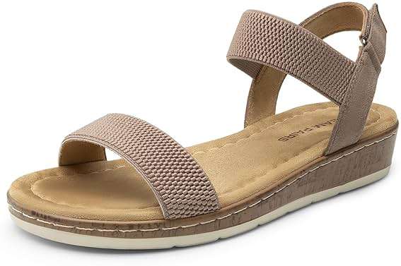 DREAM PAIRS Women's Low Wedge Casual Sandals - Image 1