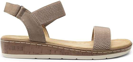 DREAM PAIRS Women's Low Wedge Casual Sandals - Image 2