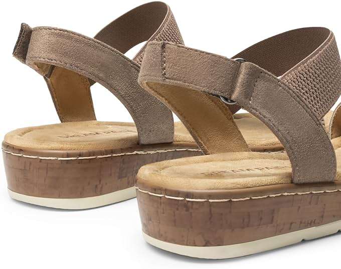 DREAM PAIRS Women's Low Wedge Casual Sandals - Image 4