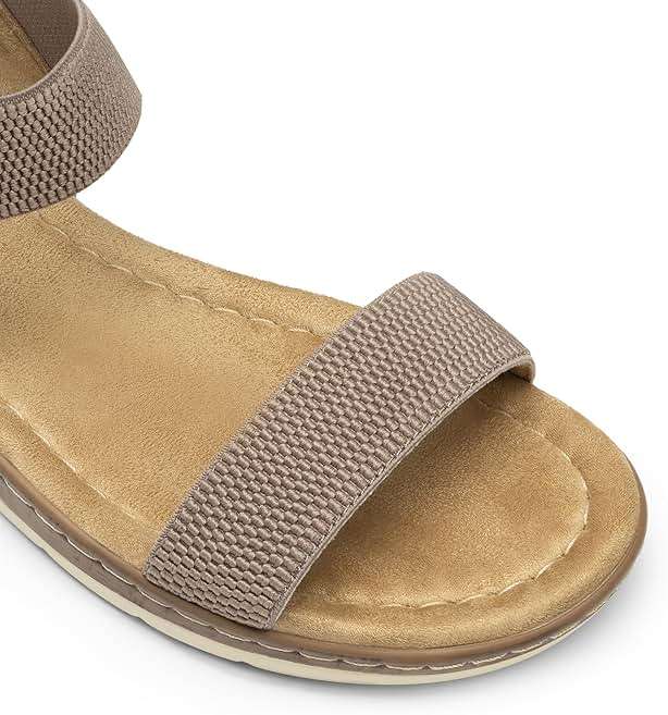 DREAM PAIRS Women's Low Wedge Casual Sandals - Image 6