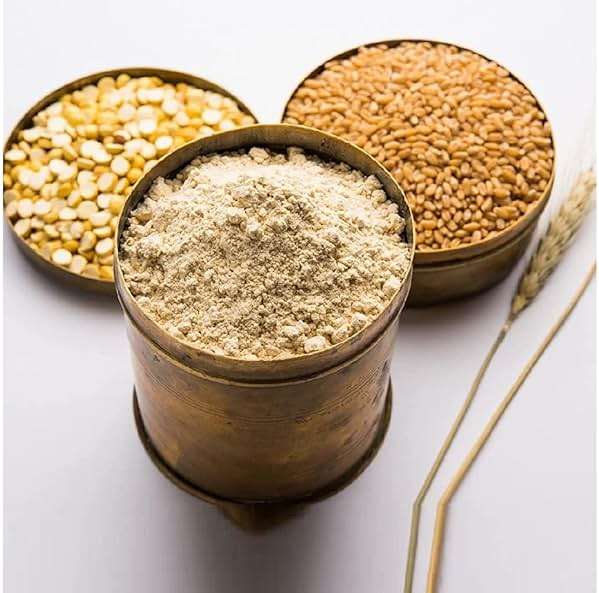 Organics Sattu Powder | Gluten Free Roasted Black Chana Flour | 100% Natural & Gluten Free Chana Sattu l Atta with High Fiber | Sattu Drink Powder- 240g|Roasted Chickpeas Flour - Image 3
