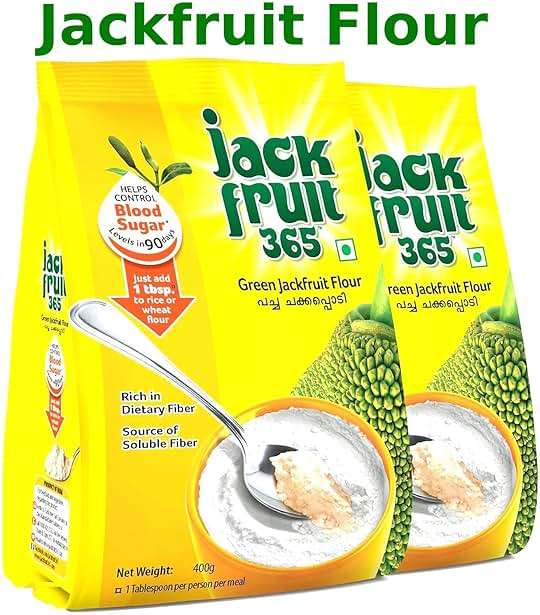 Jackfruit365 Green Jackfruit Flour 400g (Pack of 2) | Clinically Proven to Lower Sugar in 90 Days | Gluten Free, Low GI, High Soluble Fiber | Diabetic Friendly Indian Superfood | Non-GMO, No Additives | Works with Baking, Roti, Dosa, Idli - Image 3