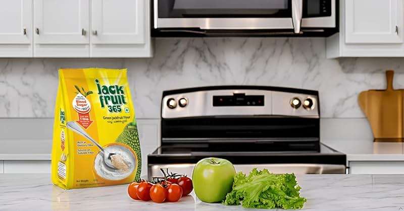 Jackfruit365 Green Jackfruit Flour 400g (Pack of 2) | Clinically Proven to Lower Sugar in 90 Days | Gluten Free, Low GI, High Soluble Fiber | Diabetic Friendly Indian Superfood | Non-GMO, No Additives | Works with Baking, Roti, Dosa, Idli - Image 5
