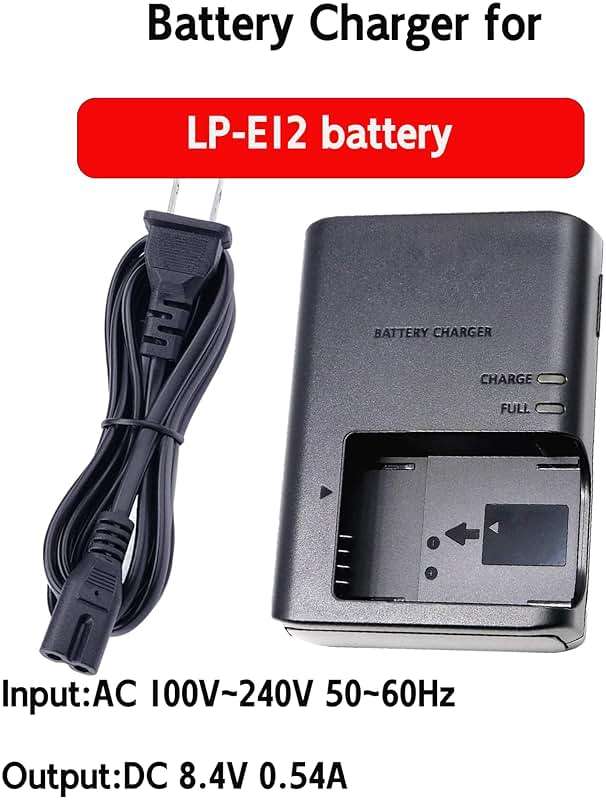 FCD TRUST LC-E12 Battery Charger Compatible with Canon LP-E12, Replacement Camera Charger for EOS M50 M50 Mark II M200 M100 M10 M2 M, 100D Rebel SL1 SX70 HS - Image 6