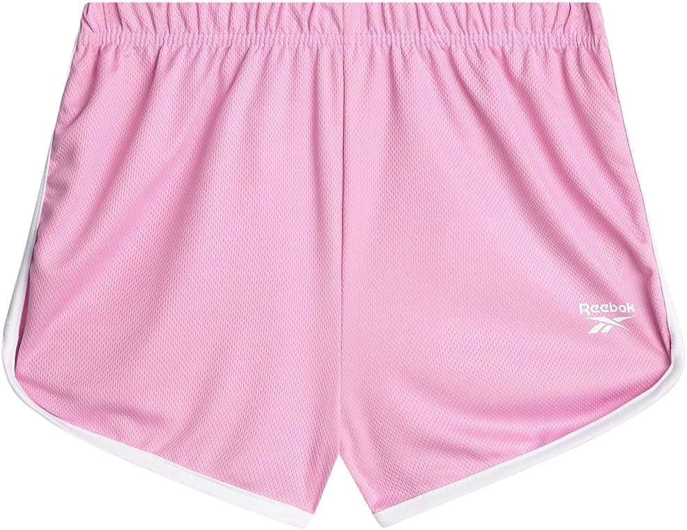 Reebok Girls Athletic Shorts - 1 Pack or 3 Pack Active Performance Lightweight Mesh Dolphin Shorts for Running Dancing Gym - Image 1