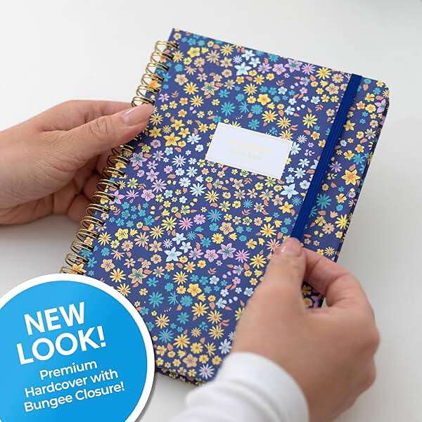 Blue Sky 2025-2026 Weekly and Monthly Academic Year Planner Calendar, July 2025 - June 2026, 5" x 8", Hard Cover, Wirebound, Storage Pocket, Laminated Tabs, Stickers, Becky - Image 3