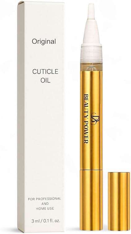 Beauty Power Nail Oil Cuticle Pen - Fragrance Free - Nail Strengthener & Growth Serum with Vitamin A, D, E, B5, Grapeseed & Natural Oils - Repair for Brittle, Peeling, Thin Nails - Gift Idea - Image 1