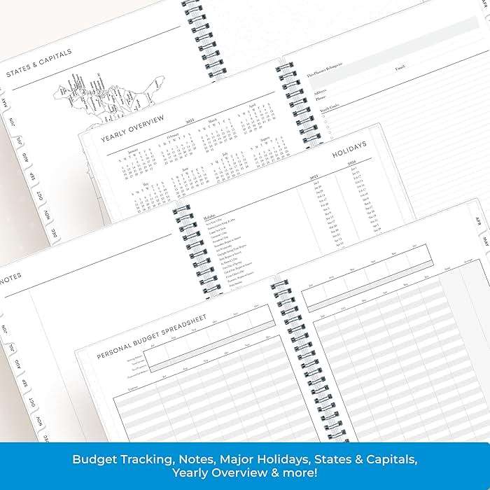 Blue Sky 15 Month 2025-2026 Weekly and Monthly Academic Year Planner Calendar, April 2025 - June 2026, 7" x 9", Flexible Cover, Wirebound, Laminated Tabs, Includes Ruler & Sticky Notes, Tropical - Image 7
