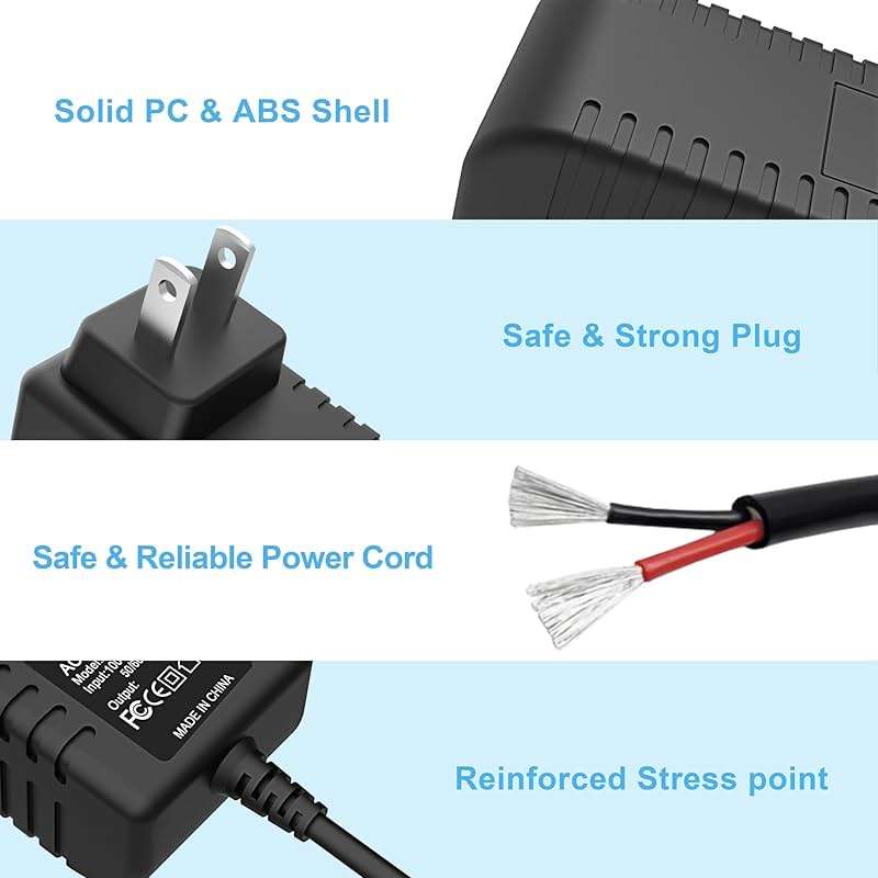 XHJTWOPY 18V Charger for Hypervolt Gun Power for Hyperice Charger for Hypervolt Go 2 Pro 55200 001-00 for Hyperice 2 Pro for Hypervolt 2 Model 53200 038-00 for Vyper 3/2/Go Gun DC Power Cord - Image 5