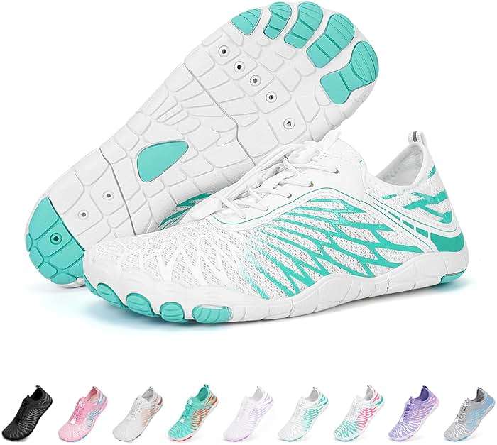 Hi-Y2Kgirls Water Shoes for Women Men Quick-Dry Wide Toe Non-Slip Aqua Shoes Barefoot for Swim Beach River Pool Surfing Hiking Kayaking - Image 1