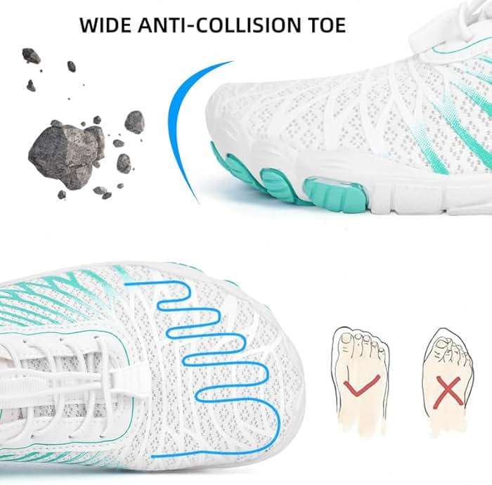 Hi-Y2Kgirls Water Shoes for Women Men Quick-Dry Wide Toe Non-Slip Aqua Shoes Barefoot for Swim Beach River Pool Surfing Hiking Kayaking - Image 3