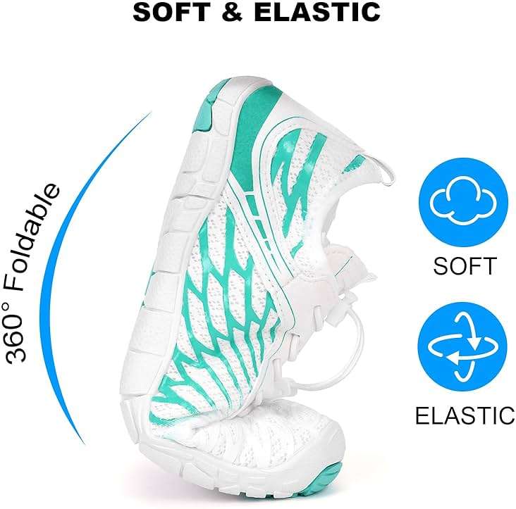Hi-Y2Kgirls Water Shoes for Women Men Quick-Dry Wide Toe Non-Slip Aqua Shoes Barefoot for Swim Beach River Pool Surfing Hiking Kayaking - Image 6