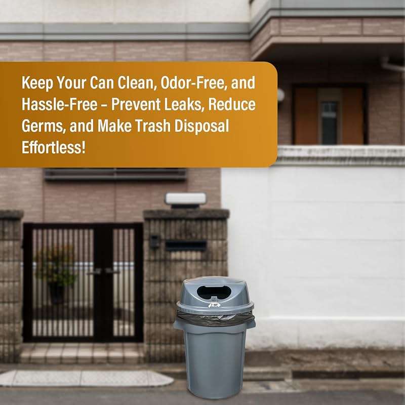 95-96 Gallon Extra-Large Black Garbage Can Liners, Heavy-Duty Trash Bags, 50 Bags, 1.5 Mil Thick, Ideal for Commercial & Home Use - Image 4
