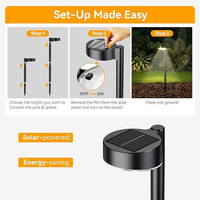 Ahaorigin 8 Pack Solar Pathway Lights Outdoor, 12 Brighter LEDs Solar Lights Outdoor Waterproof, Up to 12 Hrs Modern Path Light for Yard Garden Walkway Driveway Lawn, Warm White - Image 6