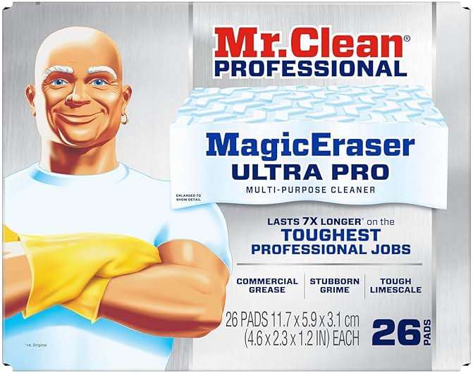 Mr. Clean PRO Magic Eraser Ultra Pro, Bulk Cleaning Sponges for Commercial Grease and Stain Removal, Heavy Duty (26 count) - Image 5
