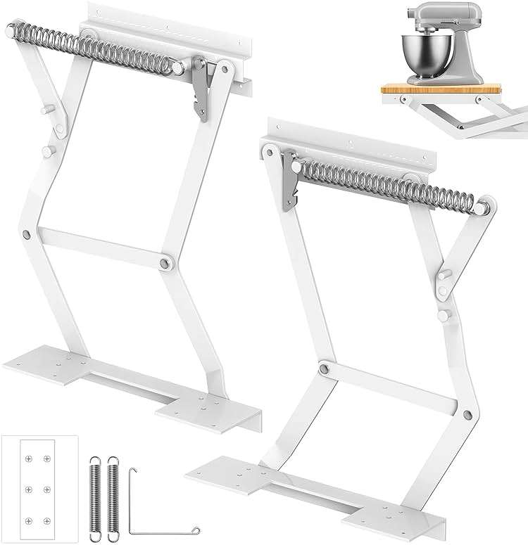 Zipcase Kitchen Appliance Lift，Mixer Lift for Cabinet with Soft-Close Holds Up to 45 lbs, Minimum Applicable Cabinet Size 20"H * 13"W*15"D - Image 1