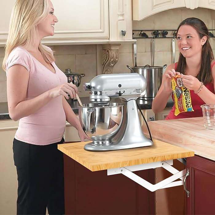 Zipcase Kitchen Appliance Lift，Mixer Lift for Cabinet with Soft-Close Holds Up to 45 lbs, Minimum Applicable Cabinet Size 20"H * 13"W*15"D - Image 2