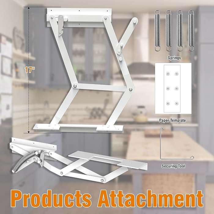Zipcase Kitchen Appliance Lift，Mixer Lift for Cabinet with Soft-Close Holds Up to 45 lbs, Minimum Applicable Cabinet Size 20"H * 13"W*15"D - Image 6