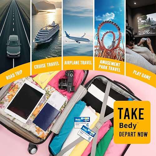 Bedy 30 Count Motion Sickness Patches, Sea Sickness Patches for Cruise, Nausea Relief for Adults & Kids, Non-Drowsy, 72H Long-Lasting, Road, Boat, Airplane Travel Essentials - Image 5