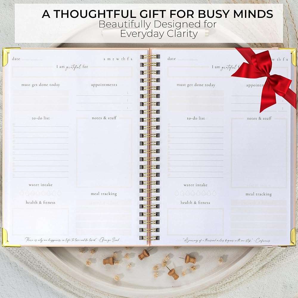 Beautiful To Do List Notebook - Aesthetic Daily Planner to Easily Organize Your Tasks And Boost Productivity - Stylish Undated ADHD Planner Gift and The Perfect School or Office Supplies For Women - Image 4