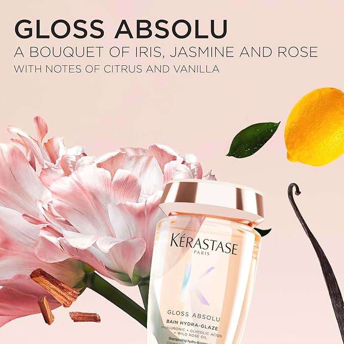 Kerastase Gloss Absolu High-Shine Anti-Frizz Shampoo - Cleanses & Reveals Ultimate Shine, For Glossy & Bouncy Hair - Image 7