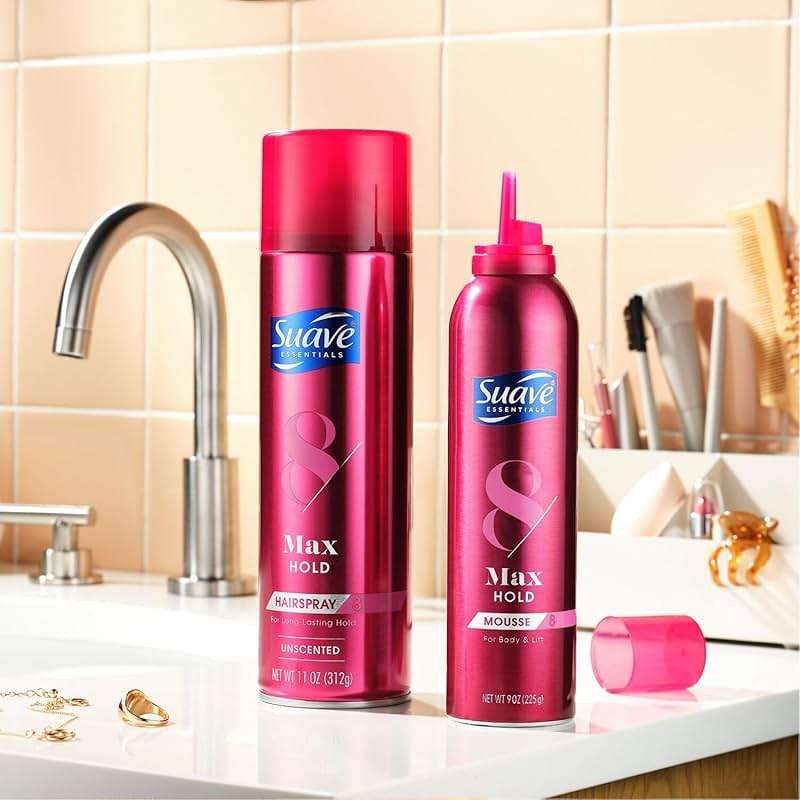 Suave Hairspray, Max Hold Variety 4-Pack – Scented + Unscented Hairspray, 11 Oz Ea - Image 6