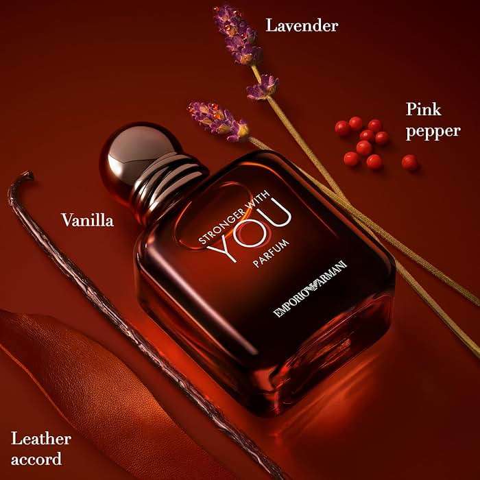 Armani Beauty - Stronger With You - Parfum - Cologne for Men - Woody & Ambery Fragrance - Rum, Bergamot, Lavendar, Cedarwood, and Vanilla Notes - Image 2