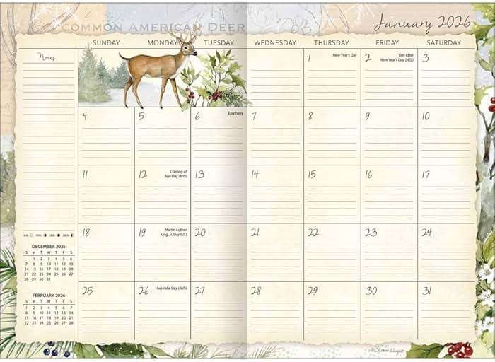 Lang, Field Guide 2026 Planner, 8.5'' X 12'', 12-Month Calendar with Case Binding - Image 3