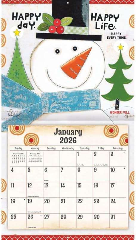 Lang, Simple Life 2026 Wall Calendar by Karen H. Good, 13.4'' X 12'', 12-Month Calendar with Stapled Binding - Image 2