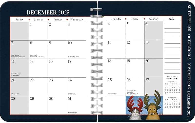 Lang, American Cat Deluxe 2026 Planner, 8.25'' X 9.5'', Weekly Calendar with Stapled Binding - Image 2