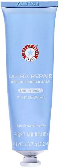 First Aid Beauty Ultra Repair Rescue Barrier Balm, 1% Dimethicone OTC Skin Protectant, Fragrance Free, Helps Relieve Dry, Red, Cracked & Irritated Skin, Sensitive Skin Safe, 2.25 oz - Image 1