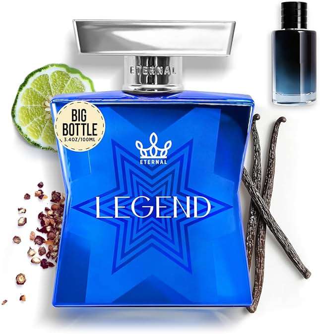 Eternal Fragrance - Scent Eternal Legend - 3.4 oz (100ml) - EDP - Long-lasting - Vegan - Clean Ingredients - Designer Inspired Cologne Spray for Men - 2000 sprays per bottle - Image 1