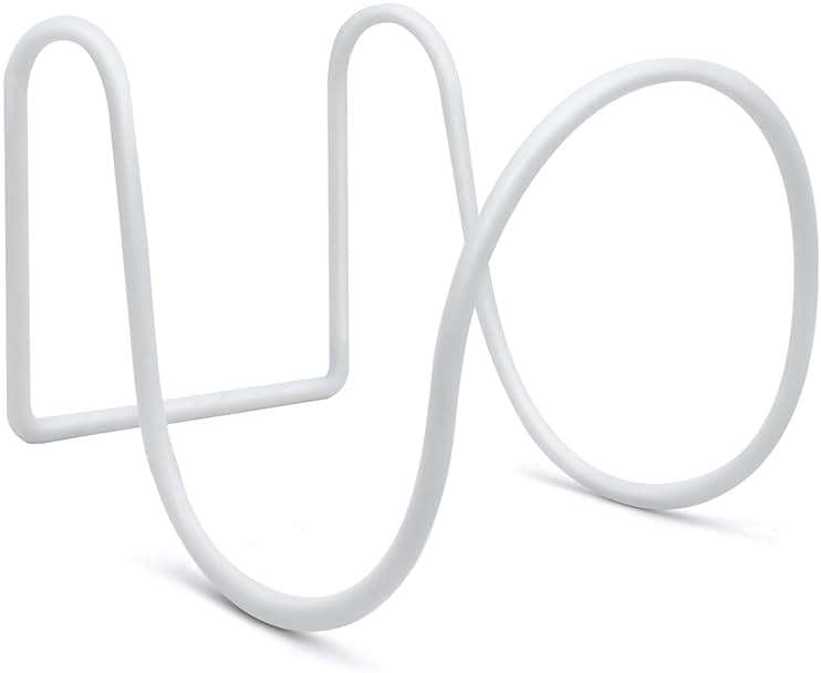 EPHIFY Heavy-Duty Wall Mount Hose Holder for Outdoor & Garden Use (White) - Organizes 50-150 ft Expandable, Pocket, Magic Hoses, Reels, or RV Hoses - Image 1