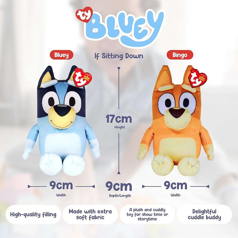 Bluey's Bingo (Daughter) Beanie Baby by Ty Inc - Image 3