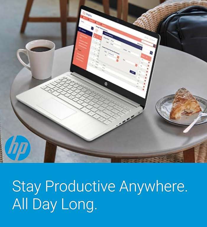 HP 14" Ultra Light Laptop for Student & Home (Intel Quad-Core N4120, 4GB RAM, 128GB(64GB + 64GB SD), 1-Year Office 365) 11-Hr Long Battery Life, Webcam, WiFi, Win 11 Home in S Mode - Snow White - Image 6